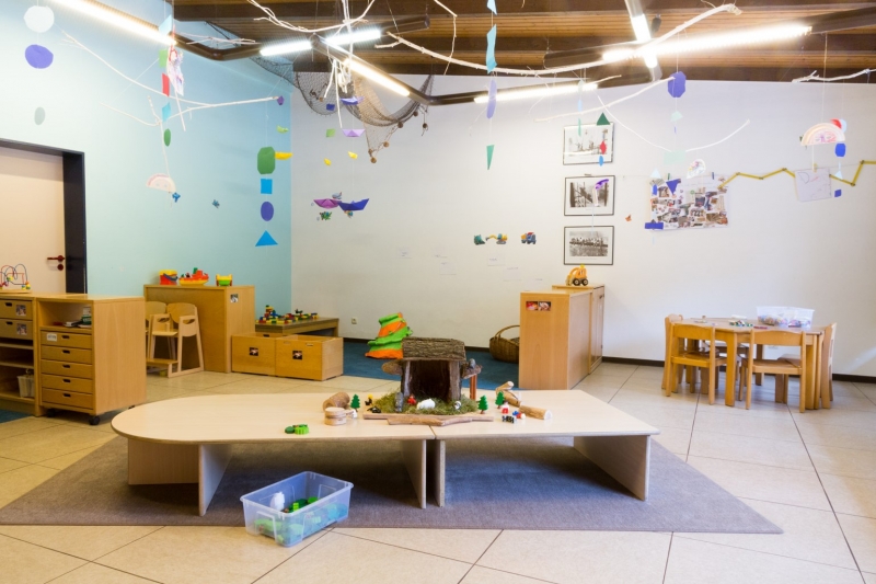 Baugrube - Hier können die Kinder Bauwerke mit verschiedenen Materialien entstehen lassen.